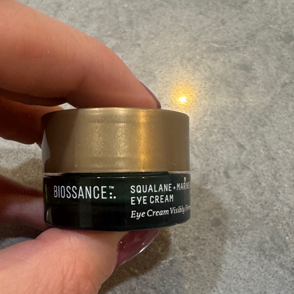 Biossance Eye Cream in Gold and Black